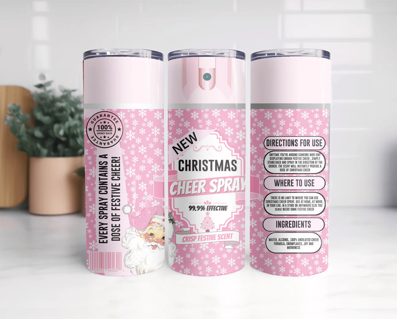 20oz Christmas Spray Tumbler